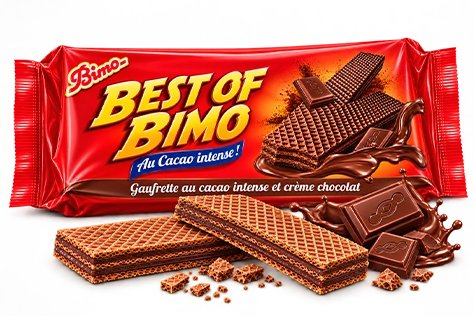 Best of Bimo Gaufrettes au cacao intense 