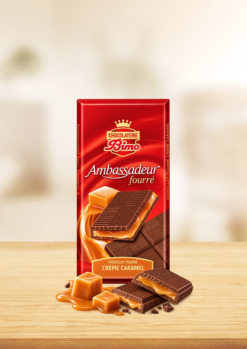 Ambassadeur fourré Chocolat fourré à la crème de caramel