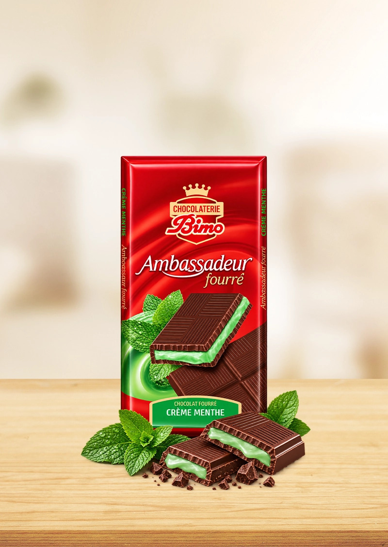 Ambassadeur fourré Chocolat fourré à la crème de menthe