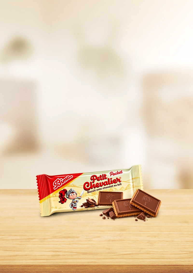 Petit Chevalier pocket Biscuit avec chocolat au lait