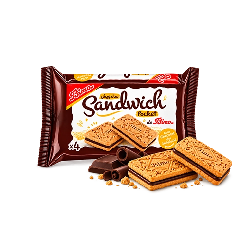 bimo sandwich pocket au chocolat
